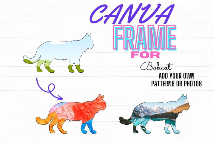 Bobcat Animal Frame Template [CANVA]